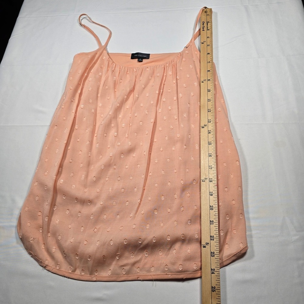 Whimsy Cottagecore Limited Peach Clip Dot Camisole Top Women Small Lined S - Picture 4 of 8